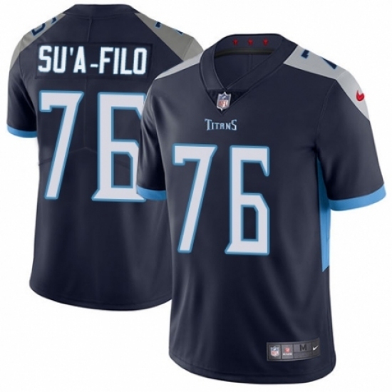 Men's Nike Tennessee Titans #76 Xavier Su'a-Filo Navy Blue Team Color Vapor Untouchable Limited Player NFL Jersey Men's Nike Tennessee Titans #76 Xavier Su'a-Filo Navy Blue Team Color Vapor Untouchable Limited Player NFL Jersey