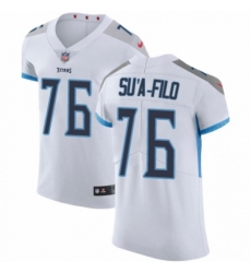 Men's Nike Tennessee Titans #76 Xavier Su'a-Filo White Vapor Untouchable Elite Player NFL Jersey