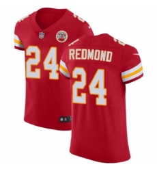Men's Nike Kansas City Chiefs #24 Will Redmond Red Team Color Vapor Untouchable Elite Player NFL Jersey
