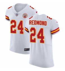 Men's Nike Kansas City Chiefs #24 Will Redmond White Vapor Untouchable Elite Player NFL Jersey