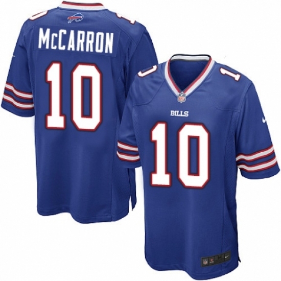 Men's Nike Buffalo Bills #10 AJ McCarron Game Royal Blue Team Color NFL Jersey