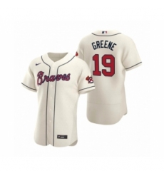 Men's Atlanta Braves #19 Shane Greene Nike Cream Authentic 2020 Alternate Jersey