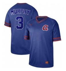 Men's Nike Atlanta Braves #3 Dale Murphy Royal Authentic Cooperstown Collection Stitched Baseball Jersey