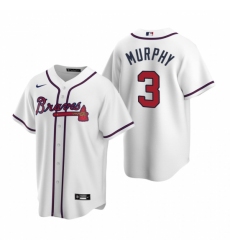 Men's Nike Atlanta Braves #3 Dale Murphy White Home Stitched Baseball Jersey