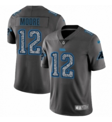 Men's Nike Carolina Panthers #12 D.J. Moore Gray Static Vapor Untouchable Limited NFL Jersey