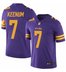 Men's Nike Minnesota Vikings #7 Case Keenum Limited Purple Rush Vapor Untouchable NFL Jersey