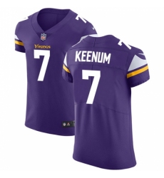 Men's Nike Minnesota Vikings #7 Case Keenum Purple Team Color Vapor Untouchable Elite Player NFL Jersey