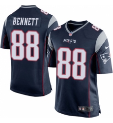 Men's Nike New England Patriots #88 Martellus Bennett Game Navy Blue Team Color NFL Jersey