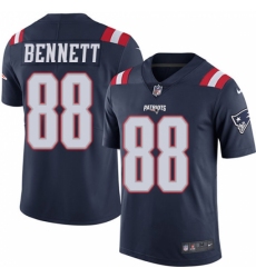 Men's Nike New England Patriots #88 Martellus Bennett Limited Navy Blue Rush Vapor Untouchable NFL Jersey