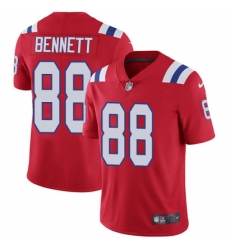 Men's Nike New England Patriots #88 Martellus Bennett Red Alternate Vapor Untouchable Limited Player NFL Jersey