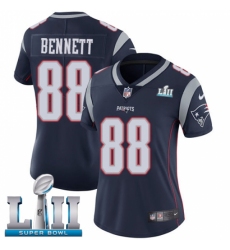 Women's Nike New England Patriots #88 Martellus Bennett Navy Blue Team Color Vapor Untouchable Limited Player Super Bowl LII NFL Jersey