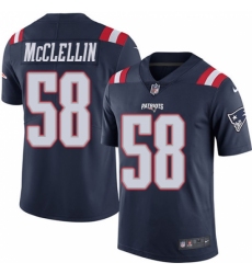 Youth Nike New England Patriots #58 Shea McClellin Limited Navy Blue Rush Vapor Untouchable NFL Jersey