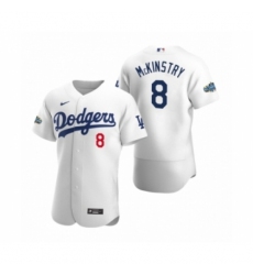 Men's Los Angeles Dodgers #8 Zach McKinstry Nike White Authentic Home Jersey