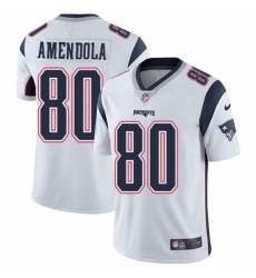 Men's Nike New England Patriots #80 Danny Amendola White Vapor Untouchable Limited Player NFL Jersey