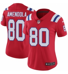 Women's Nike New England Patriots #80 Danny Amendola Red Alternate Vapor Untouchable Limited Player NFL Jersey