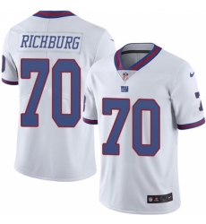Men's Nike New York Giants #70 Weston Richburg Elite White Rush Vapor Untouchable NFL Jersey