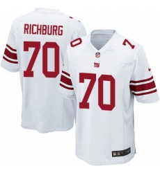 Men's Nike New York Giants #70 Weston Richburg Game White NFL Jersey