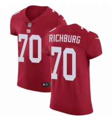 Men's Nike New York Giants #70 Weston Richburg Red Alternate Vapor Untouchable Elite Player NFL Jersey