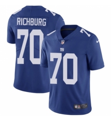 Men's Nike New York Giants #70 Weston Richburg Royal Blue Team Color Vapor Untouchable Limited Player NFL Jersey