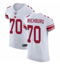 Men's Nike New York Giants #70 Weston Richburg White Vapor Untouchable Elite Player NFL Jersey