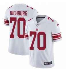 Men's Nike New York Giants #70 Weston Richburg White Vapor Untouchable Limited Player NFL Jersey