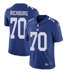Youth Nike New York Giants #70 Weston Richburg Elite Royal Blue Team Color NFL Jersey