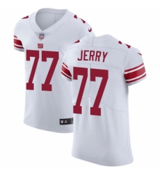 Men's Nike New York Giants #77 John Jerry White Vapor Untouchable Elite Player NFL Jersey