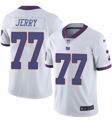 Youth Nike New York Giants #77 John Jerry Limited White Rush Vapor Untouchable NFL Jersey