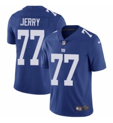 Youth Nike New York Giants #77 John Jerry Royal Blue Team Color Vapor Untouchable Limited Player NFL Jersey