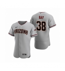 Men's Arizona Diamondbacks #38 Robbie Ray Nike Gray Authentic 2020 Road Jersey