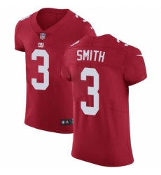 Men's Nike New York Giants #3 Geno Smith Red Alternate Vapor Untouchable Elite Player NFL Jersey