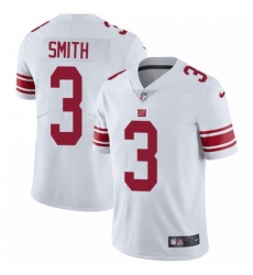 Men's Nike New York Giants #3 Geno Smith White Vapor Untouchable Limited Player NFL Jersey