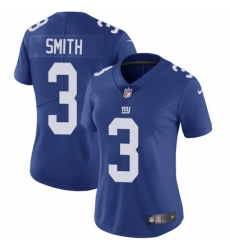 Women's Nike New York Giants #3 Geno Smith Elite Royal Blue Team Color NFL Jersey