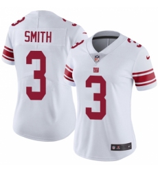 Women's Nike New York Giants #3 Geno Smith White Vapor Untouchable Limited Player NFL Jersey