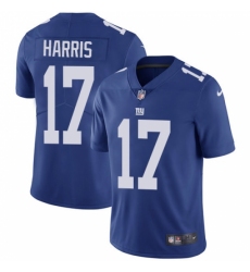 Men's Nike New York Giants #17 Dwayne Harris Royal Blue Team Color Vapor Untouchable Limited Player NFL Jersey