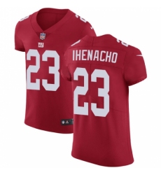 Men's Nike New York Giants #23 Duke Ihenacho Red Alternate Vapor Untouchable Elite Player NFL Jersey