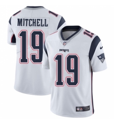 Youth Nike New England Patriots #19 Malcolm Mitchell White Vapor Untouchable Limited Player NFL Jersey