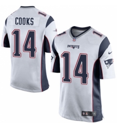 Men's Nike New England Patriots #14 Brandin Cooks Game White NFL Jersey