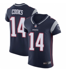 Men's Nike New England Patriots #14 Brandin Cooks Navy Blue Team Color Vapor Untouchable Elite Player NFL Jersey