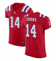 Men's Nike New England Patriots #14 Brandin Cooks Red Alternate Vapor Untouchable Elite Player NFL Jersey