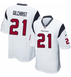 Men's Nike Houston Texans #21 Marcus Gilchrist Game White NFL Jersey