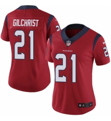 Women's Nike Houston Texans #21 Marcus Gilchrist Red Alternate Vapor Untouchable Elite Player NFL Jersey