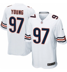 Men's Nike Chicago Bears #97 Willie Young Game White NFL Jersey