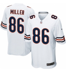 Men's Nike Chicago Bears #86 Zach Miller Game White NFL Jersey