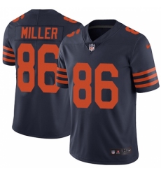 Men's Nike Chicago Bears #86 Zach Miller Navy Blue Alternate Vapor Untouchable Limited Player NFL Jersey