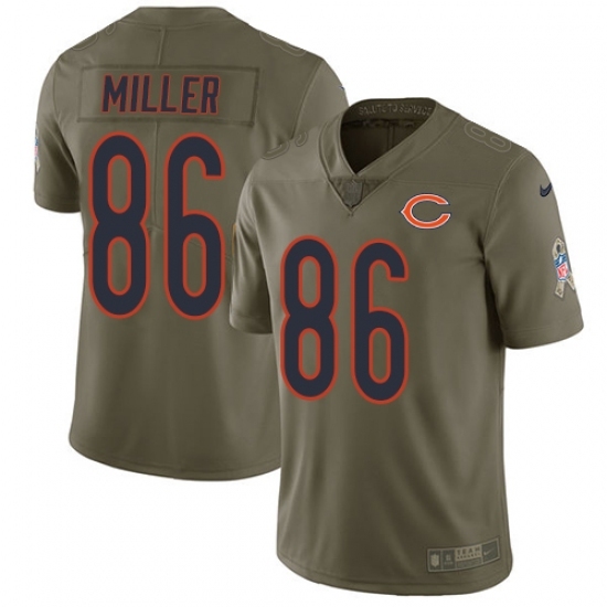 Youth Nike Chicago Bears #86 Zach Miller Limited Olive 2017 Salute to Service NFL Jersey Youth Nike Chicago Bears #86 Zach Miller Limited Olive 2017 Salute to Service NFL Jersey