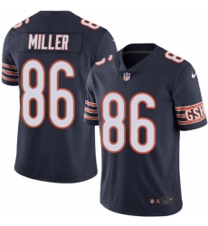 Youth Nike Chicago Bears #86 Zach Miller Navy Blue Team Color Vapor Untouchable Limited Player NFL Jersey