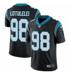 Men's Nike Carolina Panthers #98 Star Lotulelei Black Team Color Vapor Untouchable Limited Player NFL Jersey