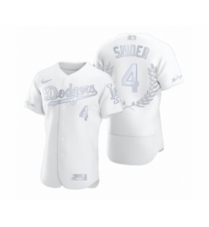 Men's Duke Snider #4 Los Angeles Dodgers White Awards Collection Retirement Jersey