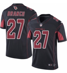 Men's Nike Arizona Cardinals #27 Tyvon Branch Limited Black Rush Vapor Untouchable NFL Jersey